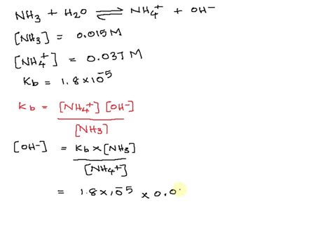 kb for nh3|Solved 1. Given that Kb of NH3 is 1.8 X 10